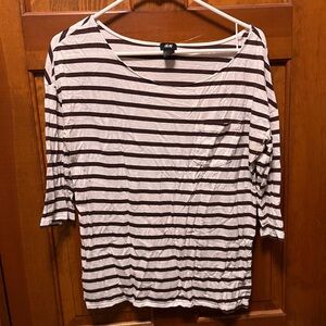 H&M Monochrome Striped Blouse